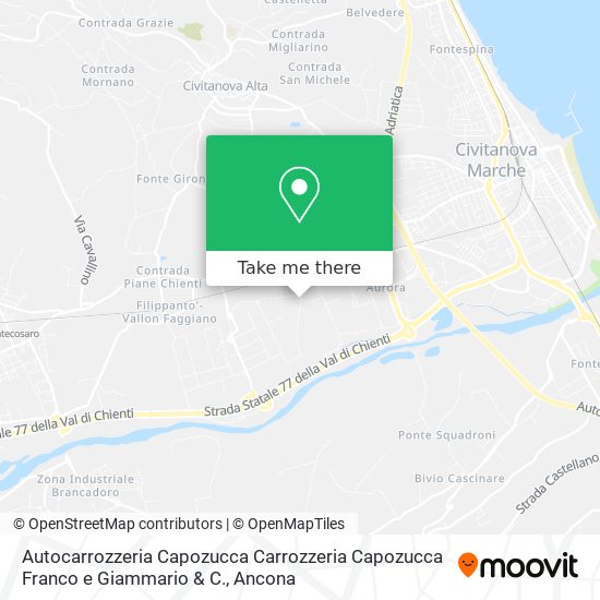 Autocarrozzeria Capozucca Carrozzeria Capozucca Franco e Giammario & C. map