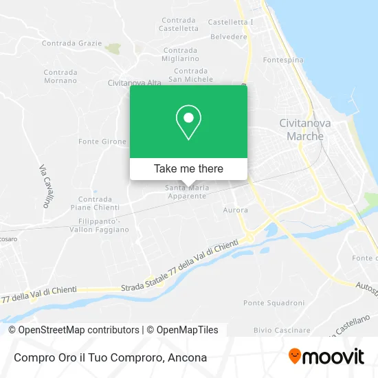 Compro Oro il Tuo Comproro map