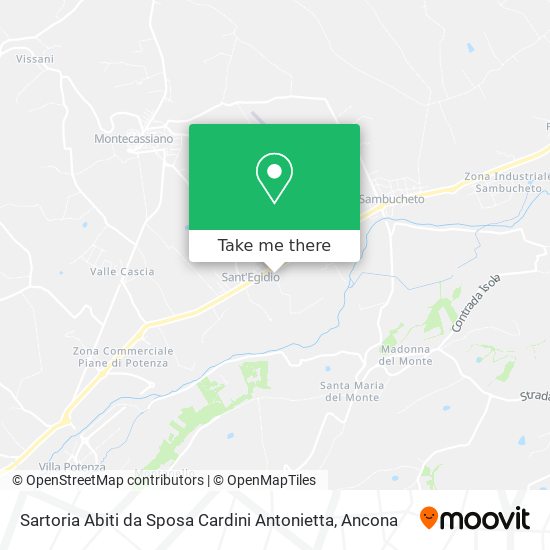 Sartoria Abiti da Sposa Cardini Antonietta map