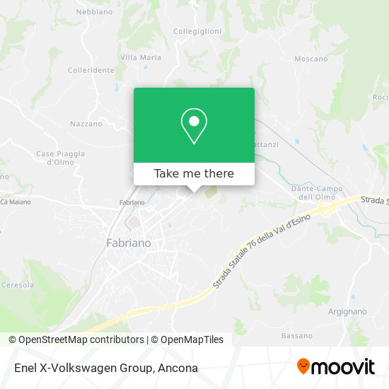 Enel X-Volkswagen Group map