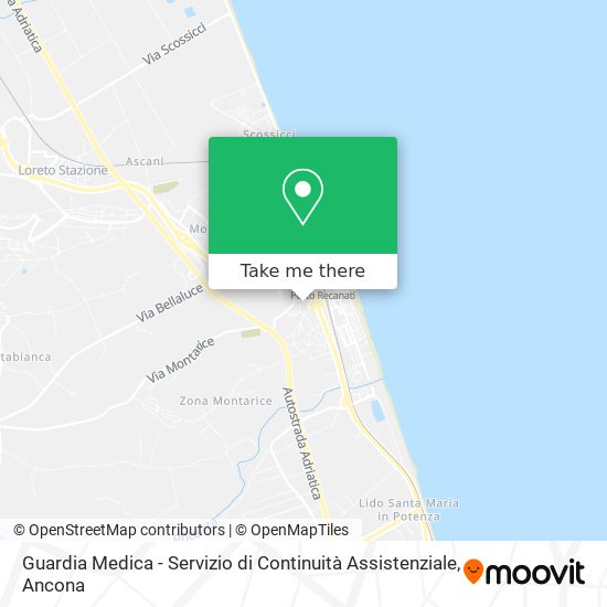 Guardia Medica - Servizio di Continuità Assistenziale map