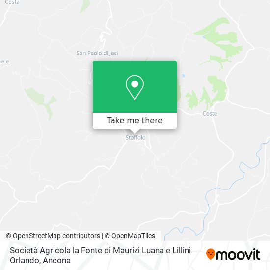 Società Agricola la Fonte di Maurizi Luana e Lillini Orlando map