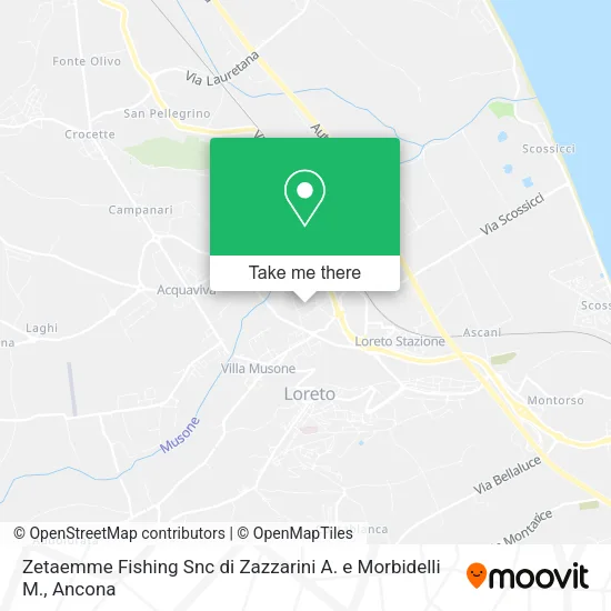 Zetaemme Fishing Snc di Zazzarini A. e Morbidelli M. map