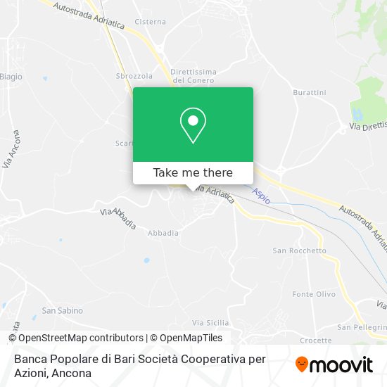 Banca Popolare di Bari Società Cooperativa per Azioni map