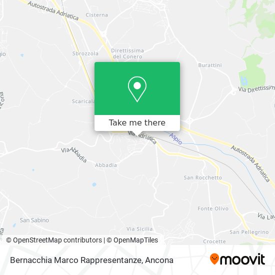 Bernacchia Marco Rappresentanze map