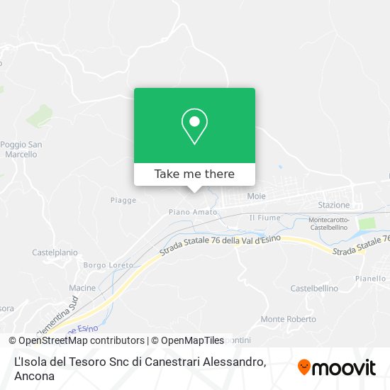 L'Isola del Tesoro Snc di Canestrari Alessandro map