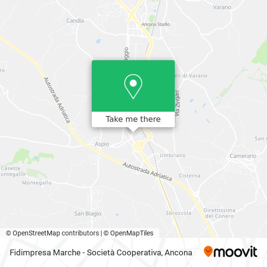 Fidimpresa Marche - Società Cooperativa map