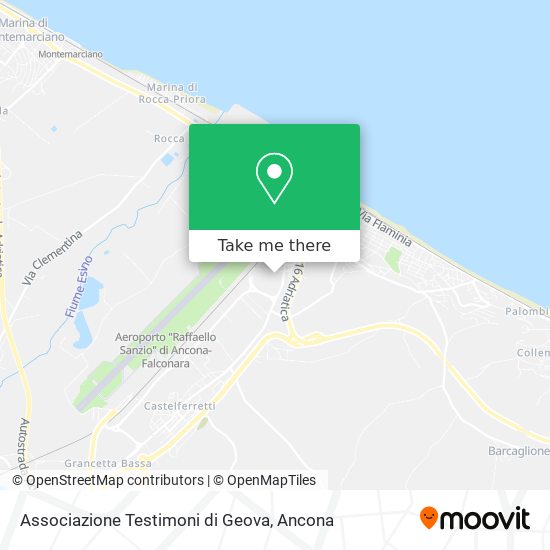 Associazione Testimoni di Geova map