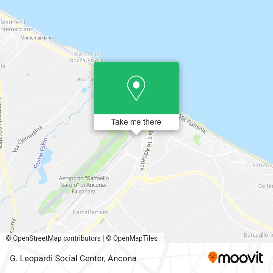 G. Leopardi Social Center map