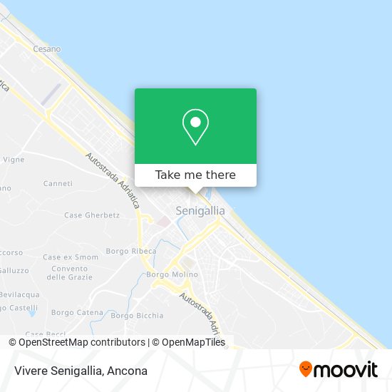 Vivere Senigallia map