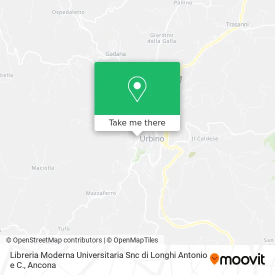 Libreria Moderna Universitaria Snc di Longhi Antonio e C. map