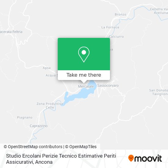 Studio Ercolani Perizie Tecnico Estimative Periti Assicurativi map