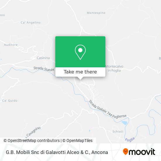 G.B. Mobili Snc di Galavotti Alceo & C. map