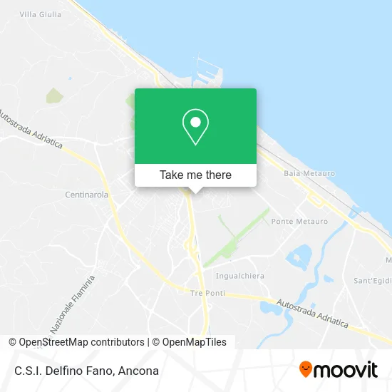 C.S.I. Delfino Fano map