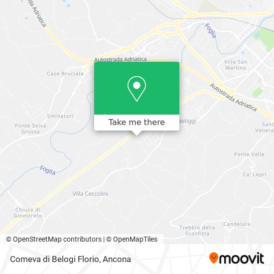Comeva di Belogi Florio map