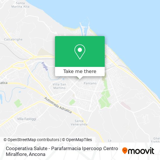Cooperativa Salute - Parafarmacia Ipercoop Centro Miralfiore map