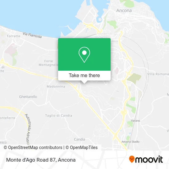 Monte d'Ago Road 87 map