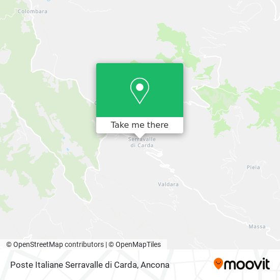 Poste Italiane Serravalle di Carda map