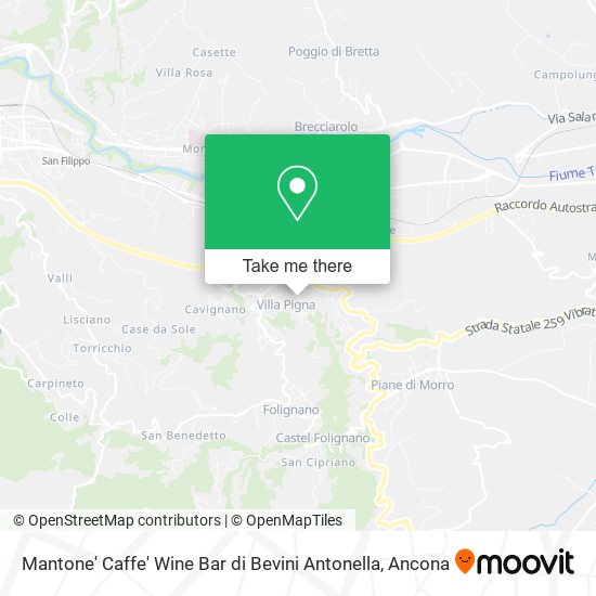 Mantone' Caffe' Wine Bar di Bevini Antonella map