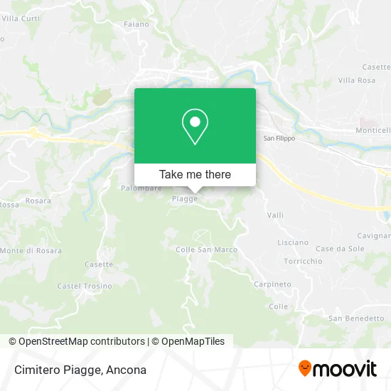 Cimitero Piagge map