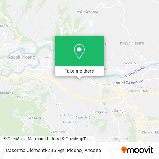 Caserma Clementi-235 Rgt 'Piceno' map
