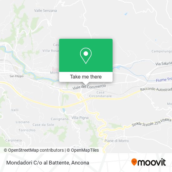 Mondadori C/o al Battente map