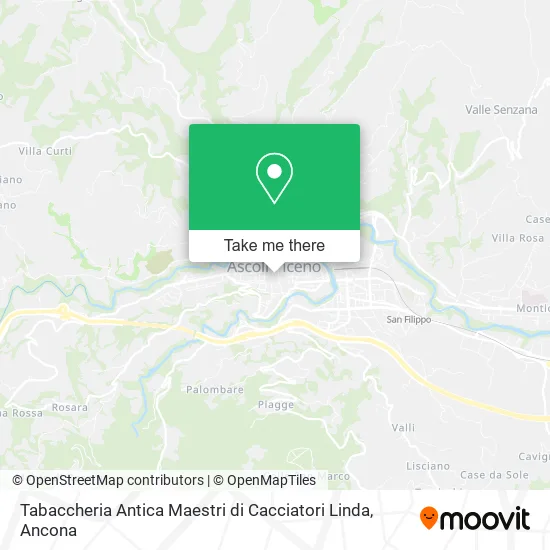 Tabaccheria Antica Maestri di Cacciatori Linda map
