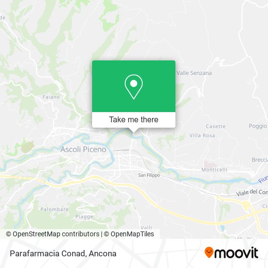 Parafarmacia Conad map