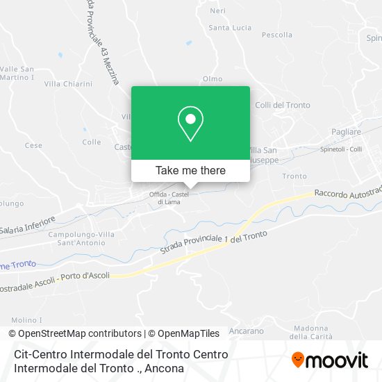Cit-Centro Intermodale del Tronto Centro Intermodale del Tronto . map