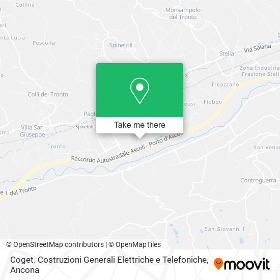 Coget. Costruzioni Generali Elettriche e Telefoniche map