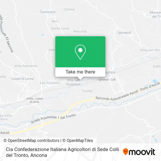 Cia Confederazione Italiana Agricoltori di Sede Colli del Tronto map
