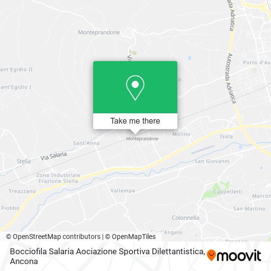 Bocciofila Salaria Aociazione Sportiva Dilettantistica map