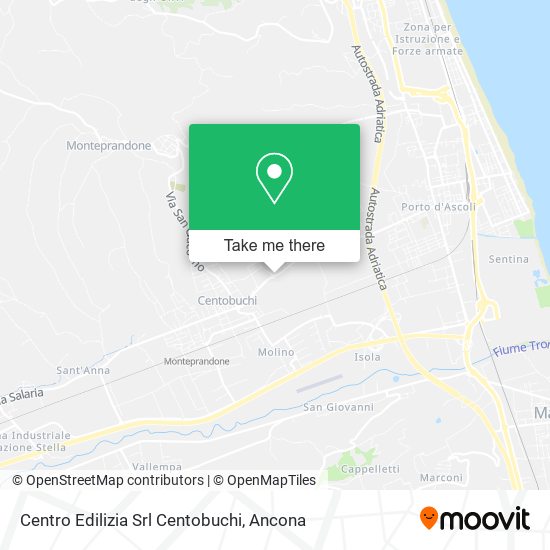 Centro Edilizia Srl Centobuchi map