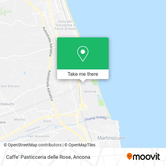 Caffe' Pasticceria delle Rose map