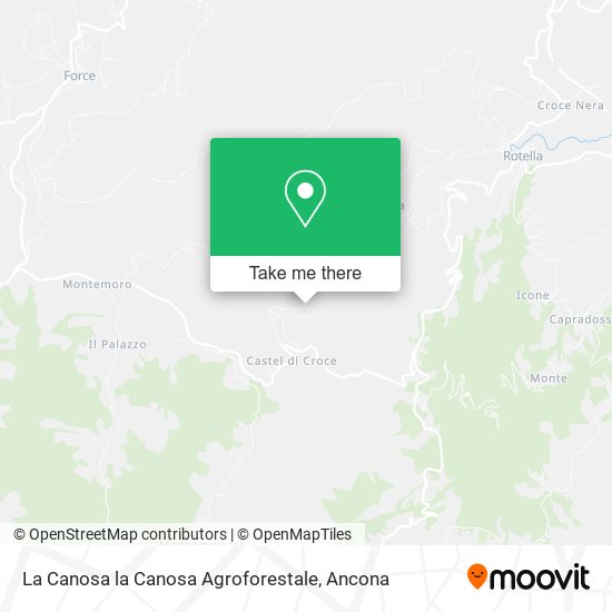 La Canosa la Canosa Agroforestale map