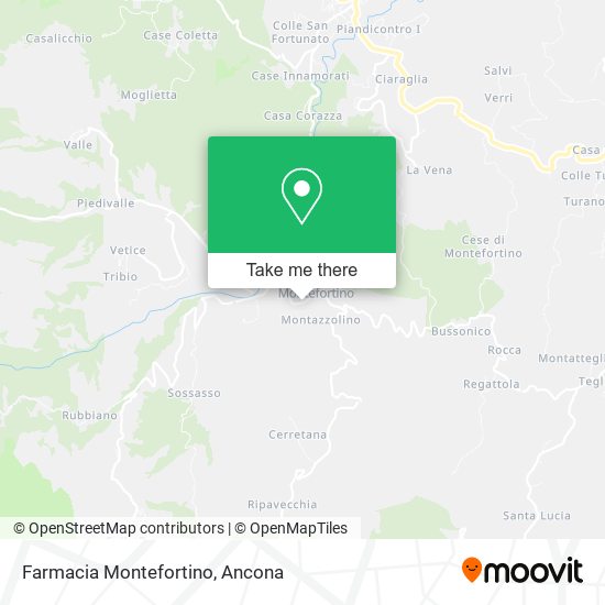 Farmacia Montefortino map