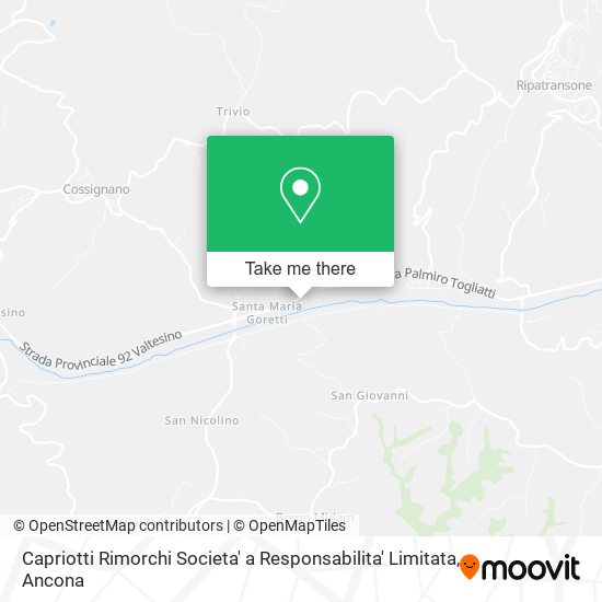 Capriotti Rimorchi Societa' a Responsabilita' Limitata map