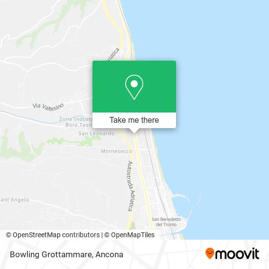 Bowling Grottammare map