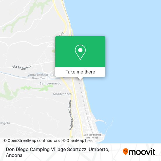 Don Diego Camping Village Scartozzi Umberto map