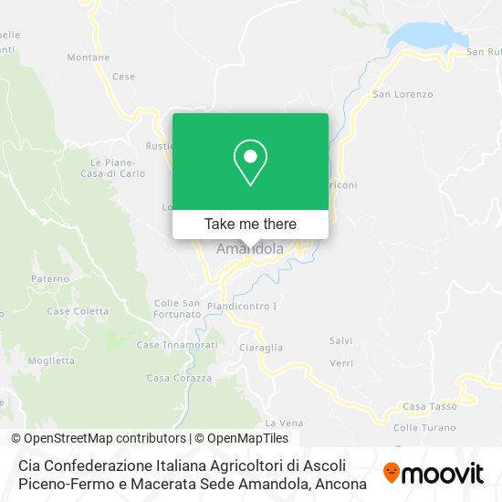 Cia Confederazione Italiana Agricoltori di Ascoli Piceno-Fermo e Macerata Sede Amandola map