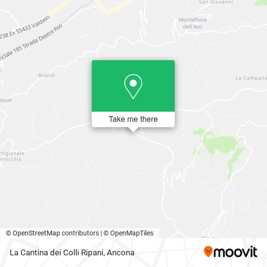 La Cantina dei Colli Ripani map
