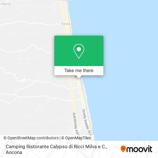 Camping Ristorante Calypso di Ricci Milva e C. map