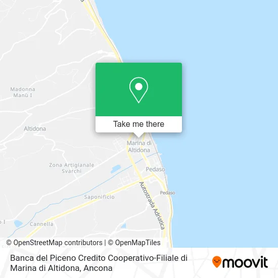 Banca del Piceno Cooperative Credit - Marina di Altidona Branch map