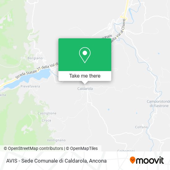AVIS - Sede Comunale di Caldarola map