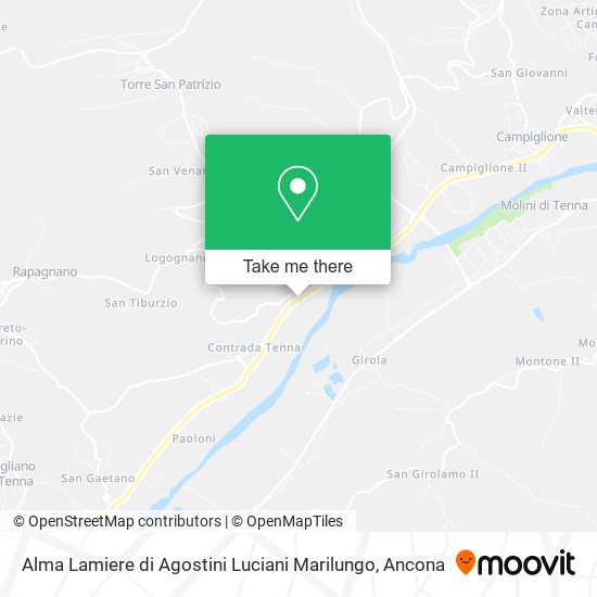 Alma Lamiere di Agostini Luciani Marilungo map