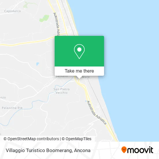 Villaggio Turistico Boomerang map