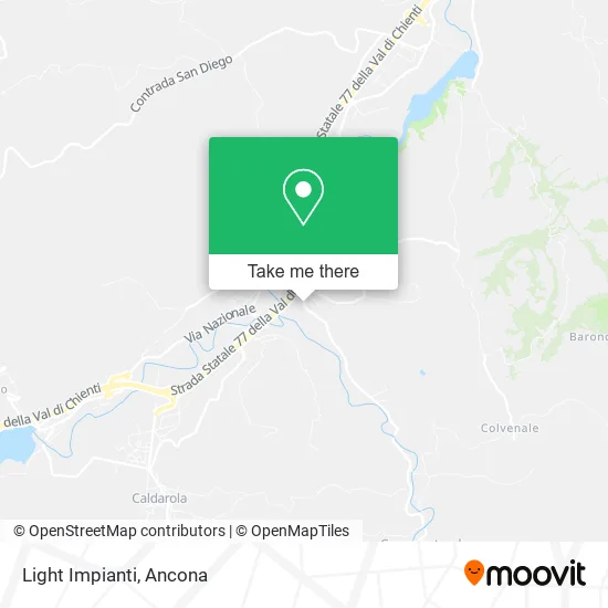 Light Impianti map