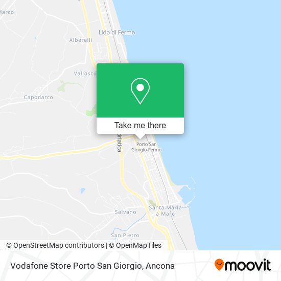 Vodafone Store Porto San Giorgio map