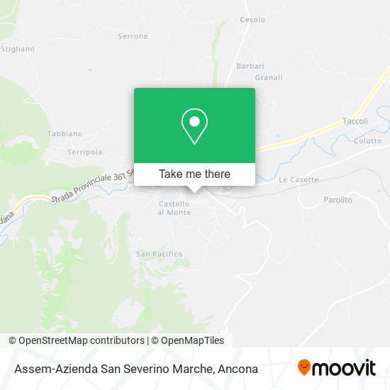 Assem-Azienda San Severino Marche map