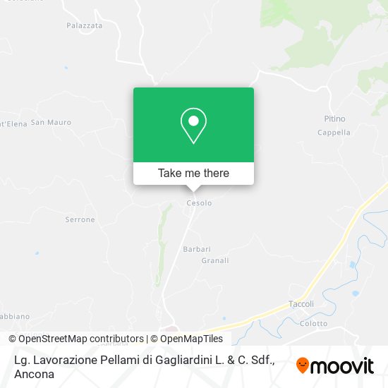Lg. Lavorazione Pellami di Gagliardini L. & C. Sdf. map